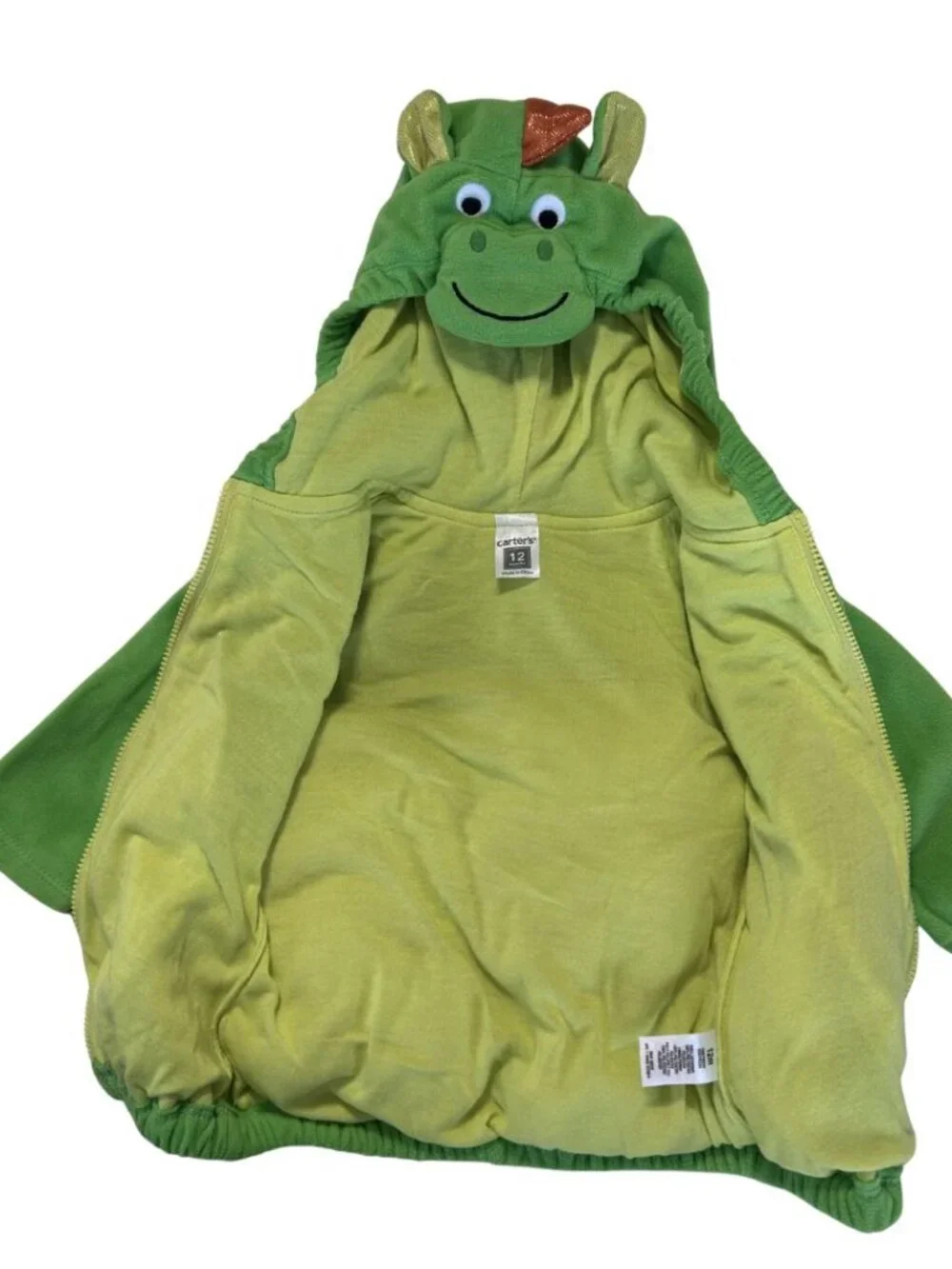 Carter’s Green Dragon Costume – 12 Months - Picture 2 of 8